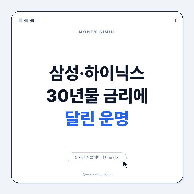 삼성·하이닉스, 30년물 금리에 달린 운명